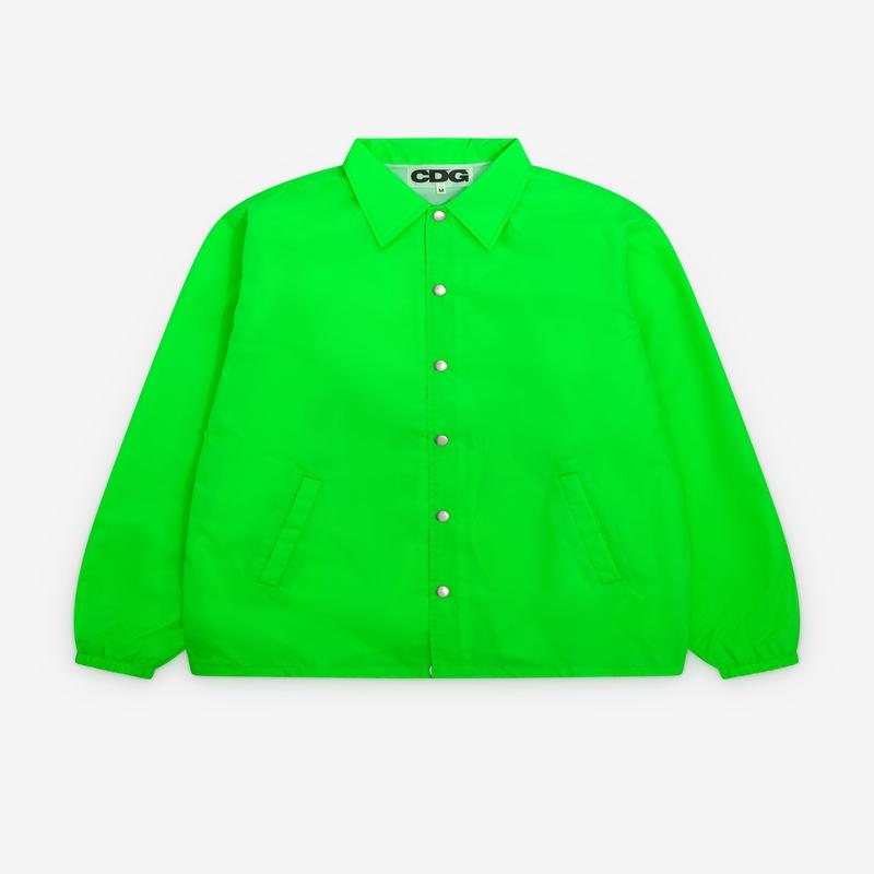 CDG - Fluorescent Windbreaker - (Green/White)