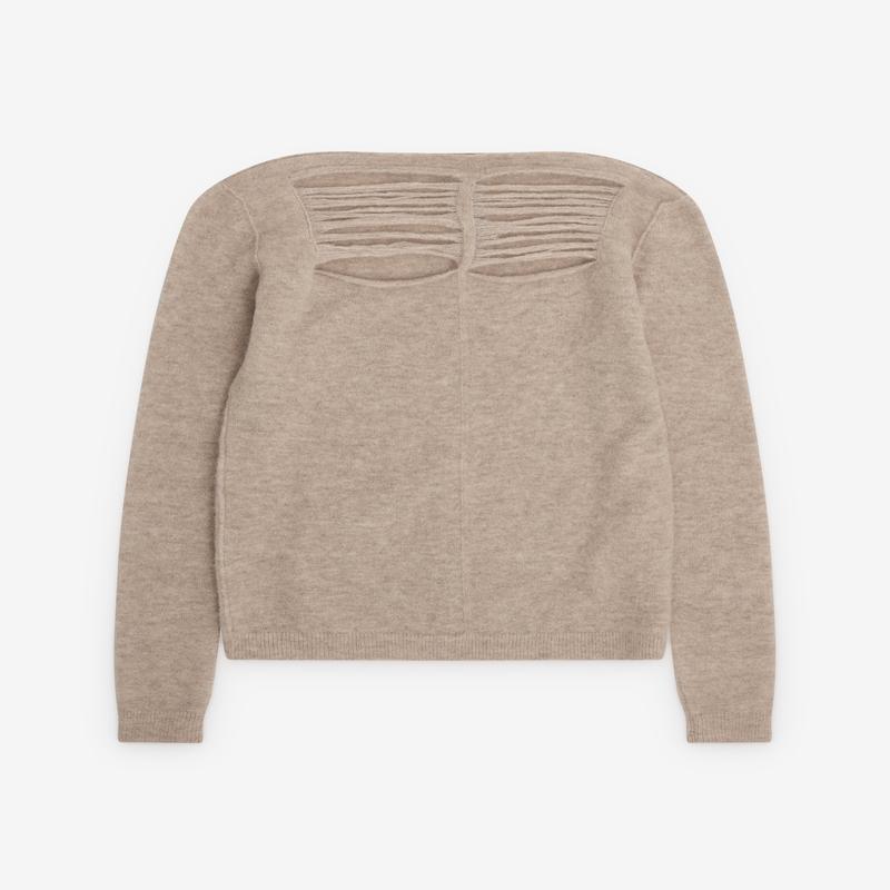 Rick Owens - Womens Knit Long Sleeve T-Shirt - (DNA Dust)