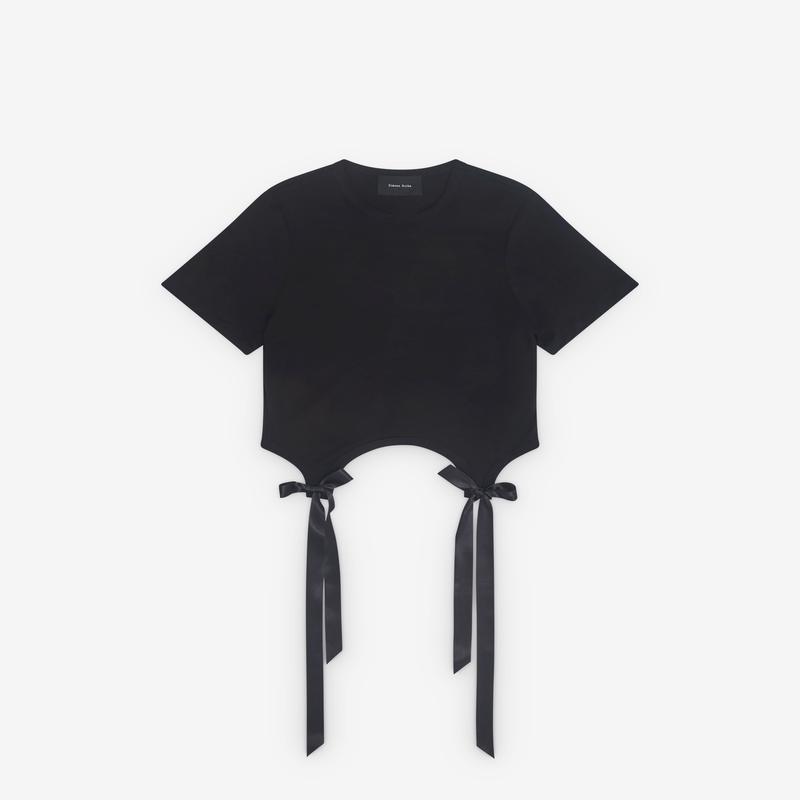 Simone Rocha - Womens Easy Short Sleeve T-Shirt - (Black)