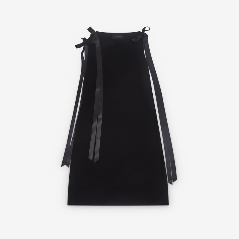 Simone Rocha - Womens Ribbon Strap Dress - (Black)