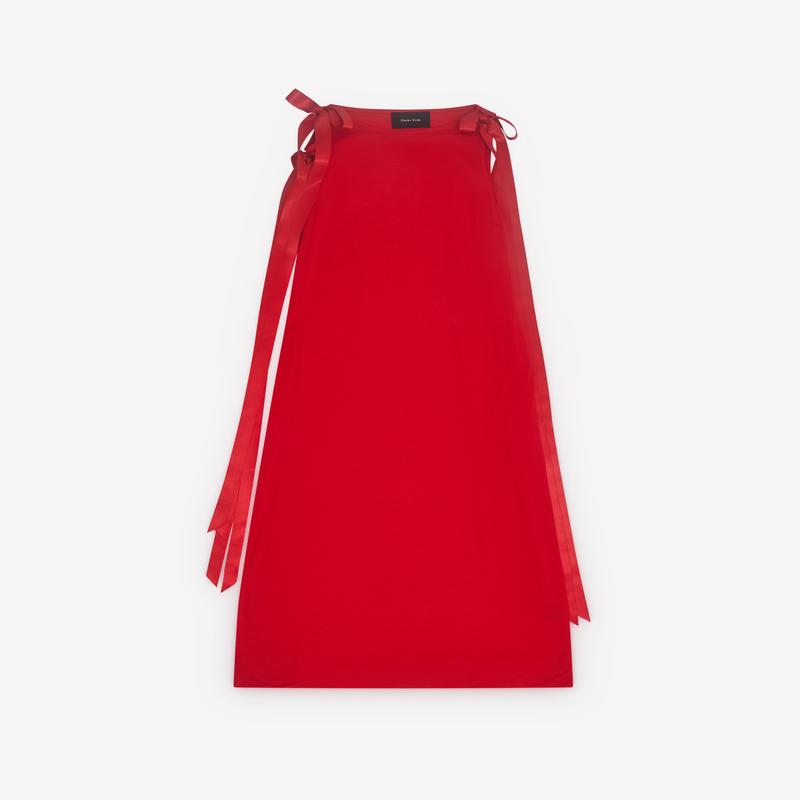 Simone Rocha - Womens Ribbon Strap Dress - (Red)