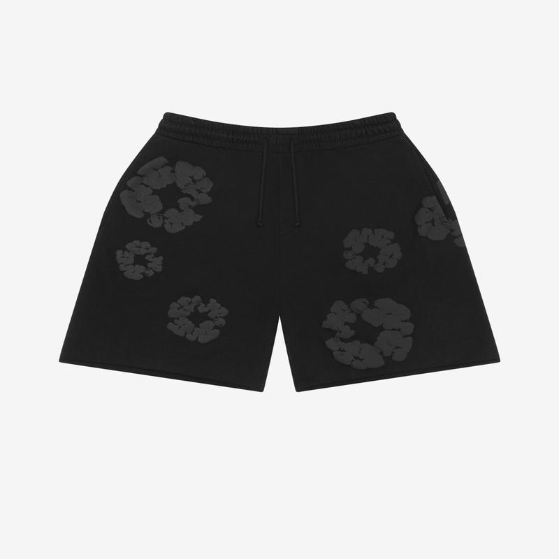 Denim Tears - Mono Cotton Wreath Sweat Short - (Black)
