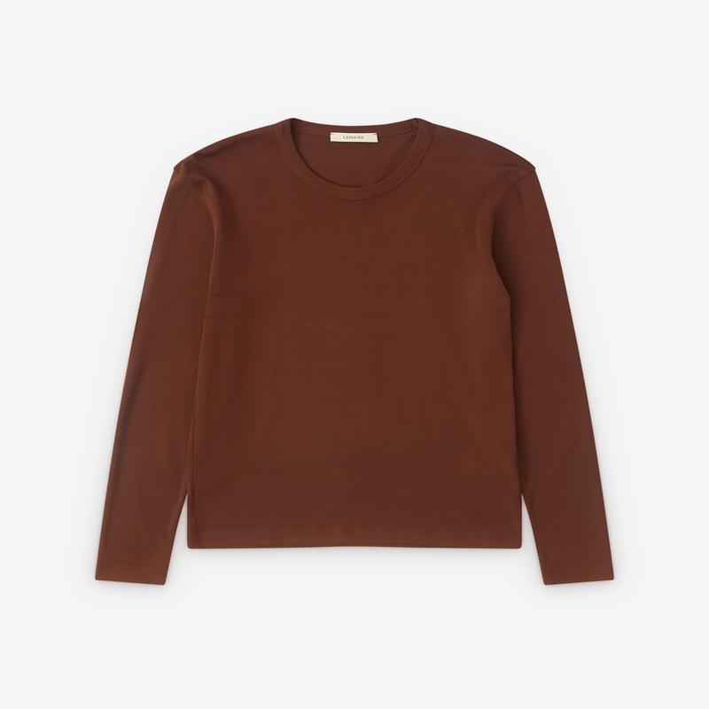 Lemaire - Womens Rib Long Sleeve - (Brown)