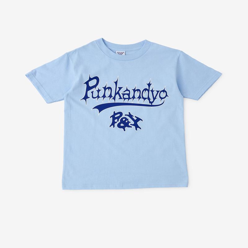 PUNKANDYO - Mens Varsity Script T-Shirt - (Blue)