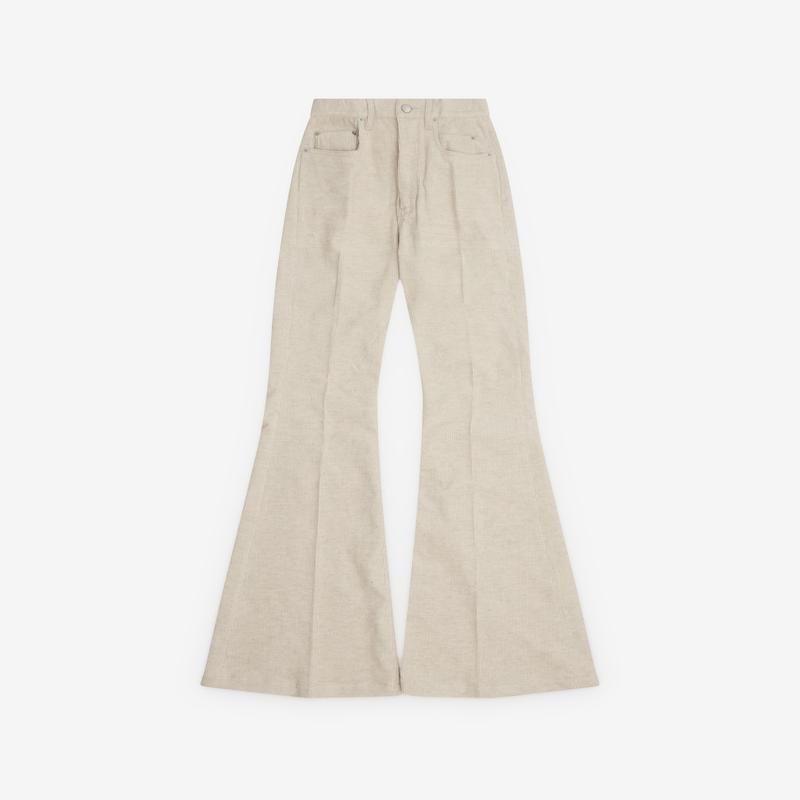 Rick Owens - Womens Bolan Bootcut Trousers - (Natural)