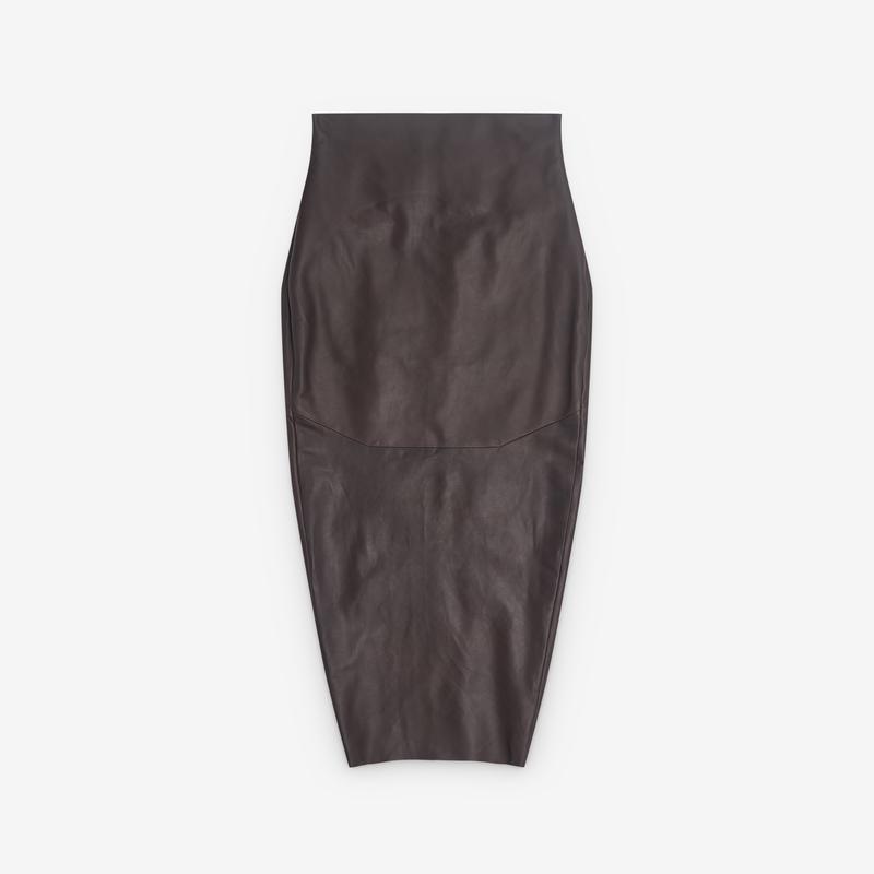 Rick Owens - Womens Dirt Pillar Skirt - (Dark Dust)