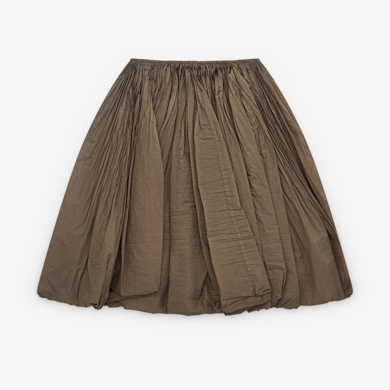 Alaa - Womens Maxi Bubble Skirt - (Grey)