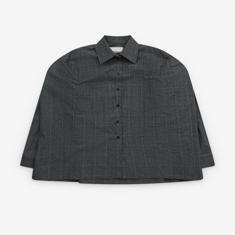 Litkovska - Women's Destructed Capelet Shirt - (Grey)