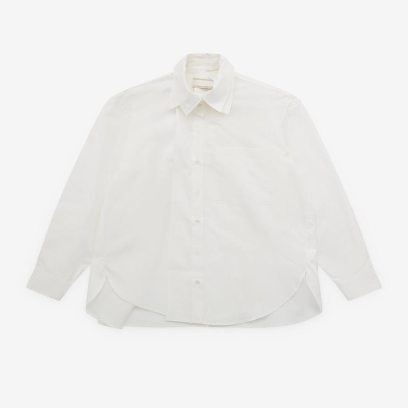 Litkovska - Womens Double Collar Poplin Shirt - (White)
