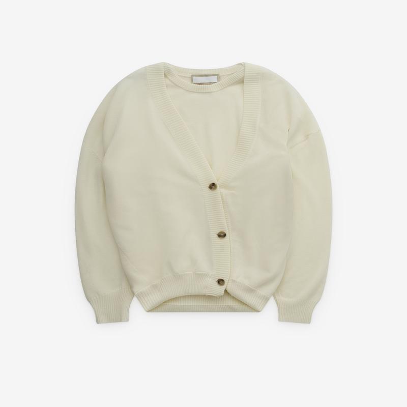 Litkovska - Womens Layered Knit Cardigan - (White)