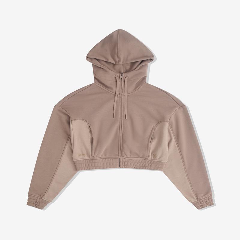 On-Running - Womens Club Cropped Hoodie FKA - (Cinder)
