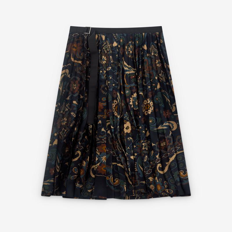 sacai - Womens Floral Print Skirt - (Multi)