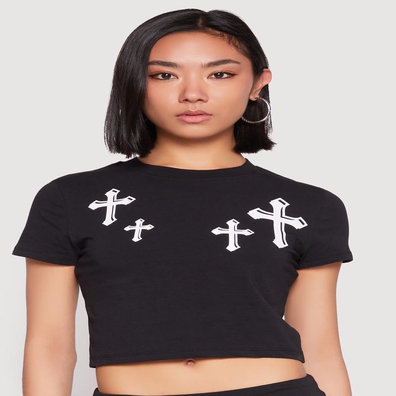 Short Sleeve Cross Graphic Tee