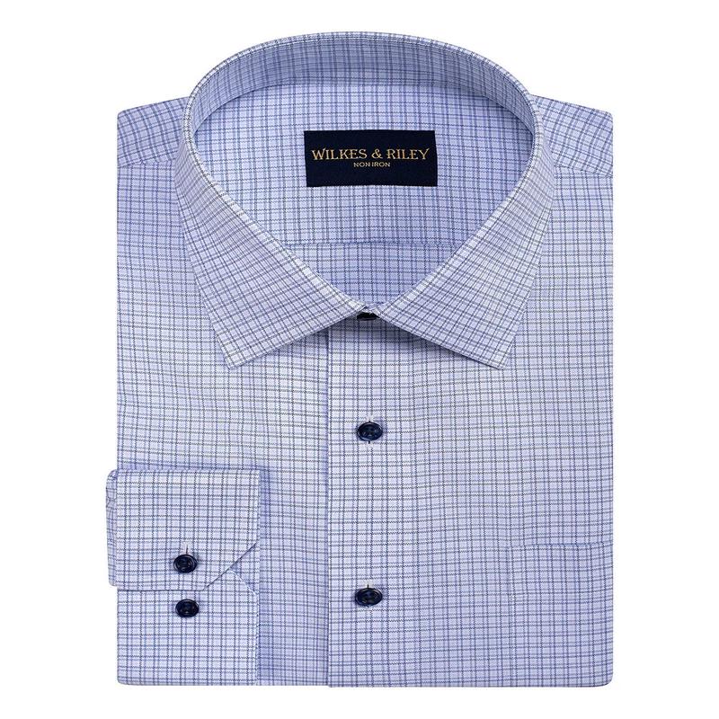 Wilkes & Riley Double Tonal Grid Button Down