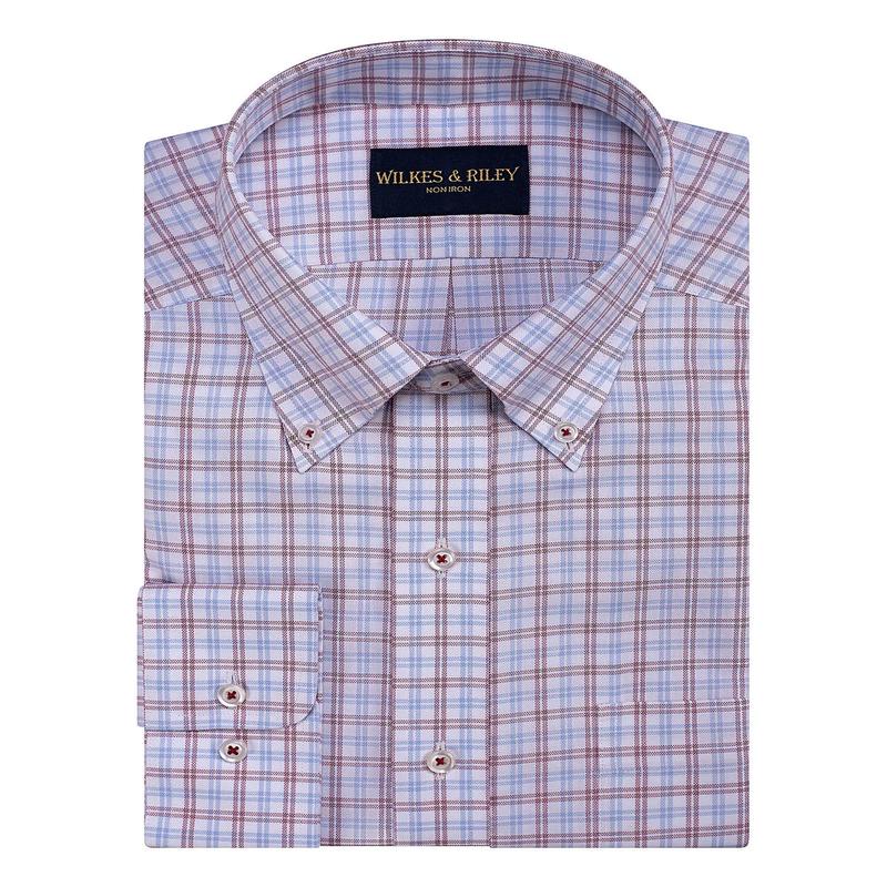 Wilkes & Riley Plaid Button Down Tailored