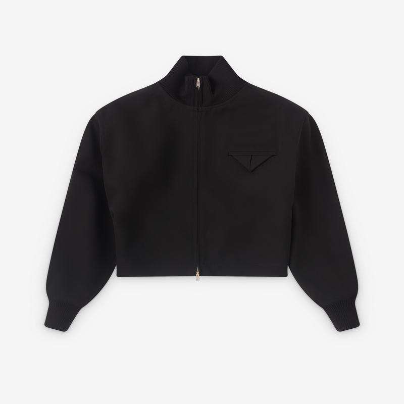 Bottega Veneta - Womens Compact Wool Jacket - (Black)