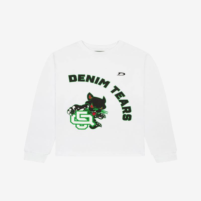 Denim Tears - Panther Mascot Long Sleeve T-Shirt - (White)