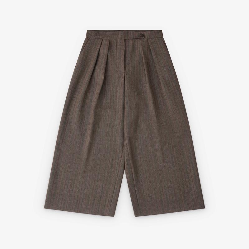 Dries Van Noten - Womens Pleated Trousers - (Grey)