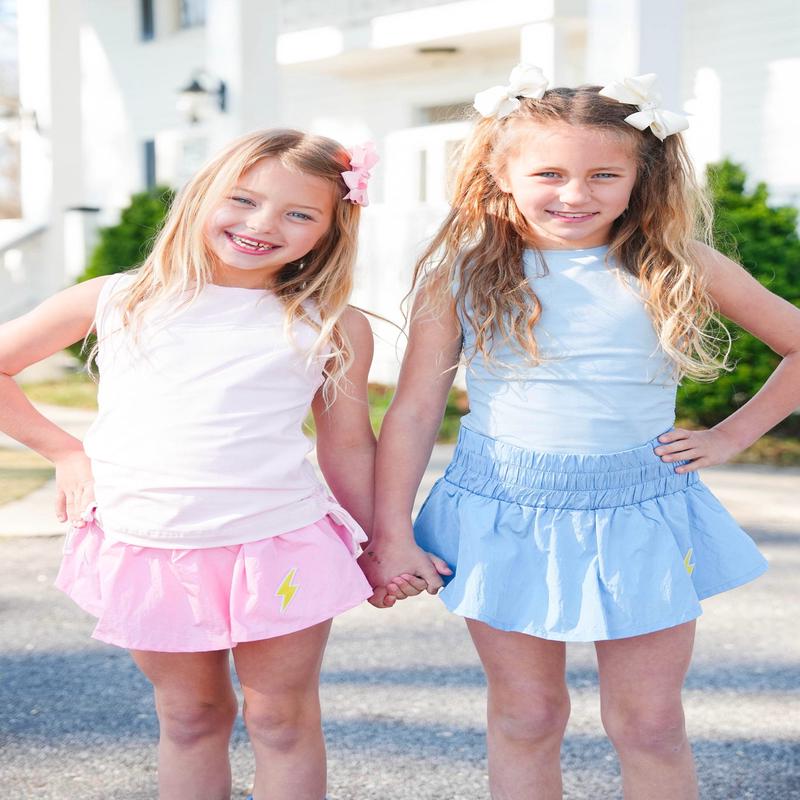 Girls' Little Olin Gathered Mini Skort