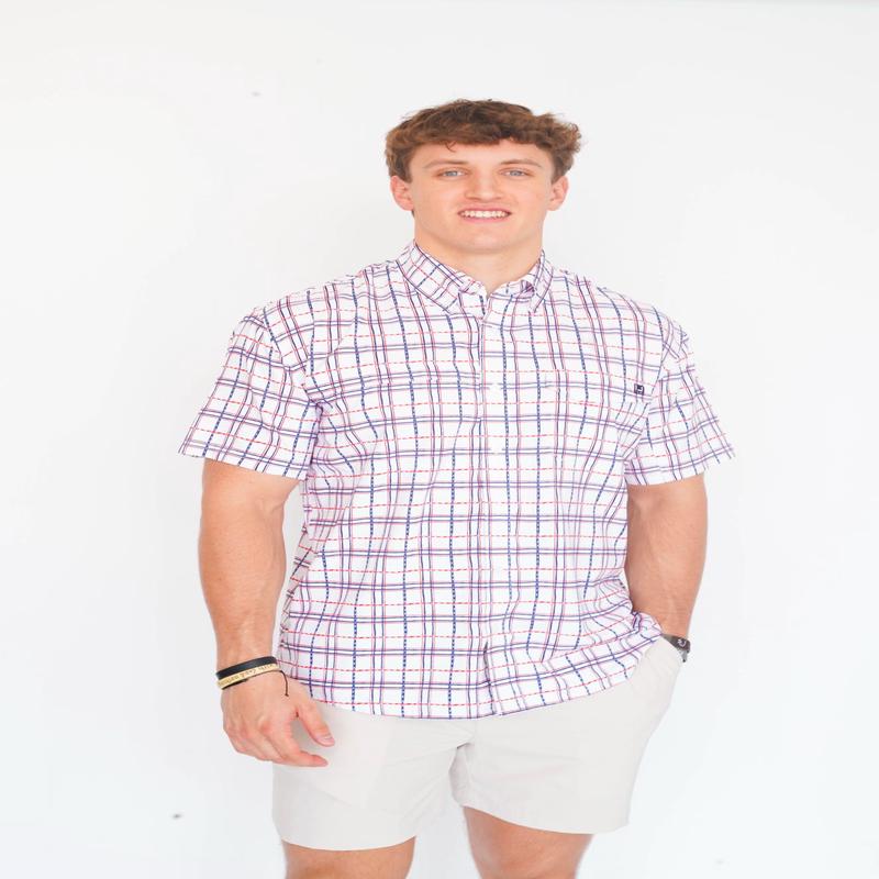 Huk Tide Point Printed Button Down