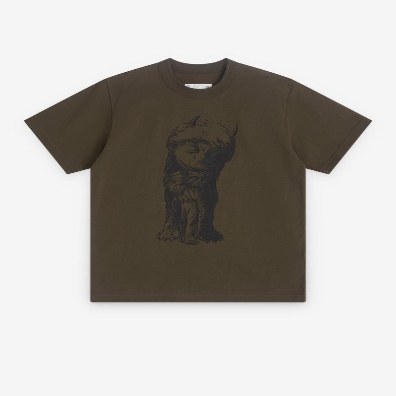 sacai - Men's Where The Wild Things Are T-Shirt - (Dark Khaki)