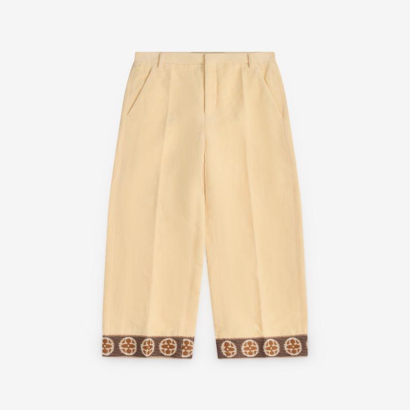 Valentino - Mens Loose Fit Trousers - (Cream)
