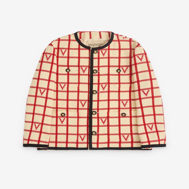 Valentino - Mens Wool Blend Jacket - (Butter/Paris)