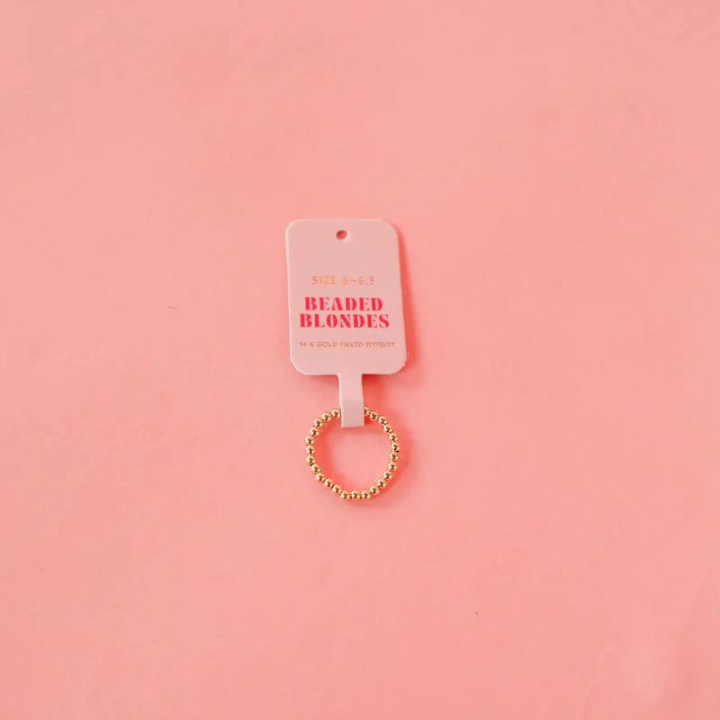 Beaded Blonde Ella Ring