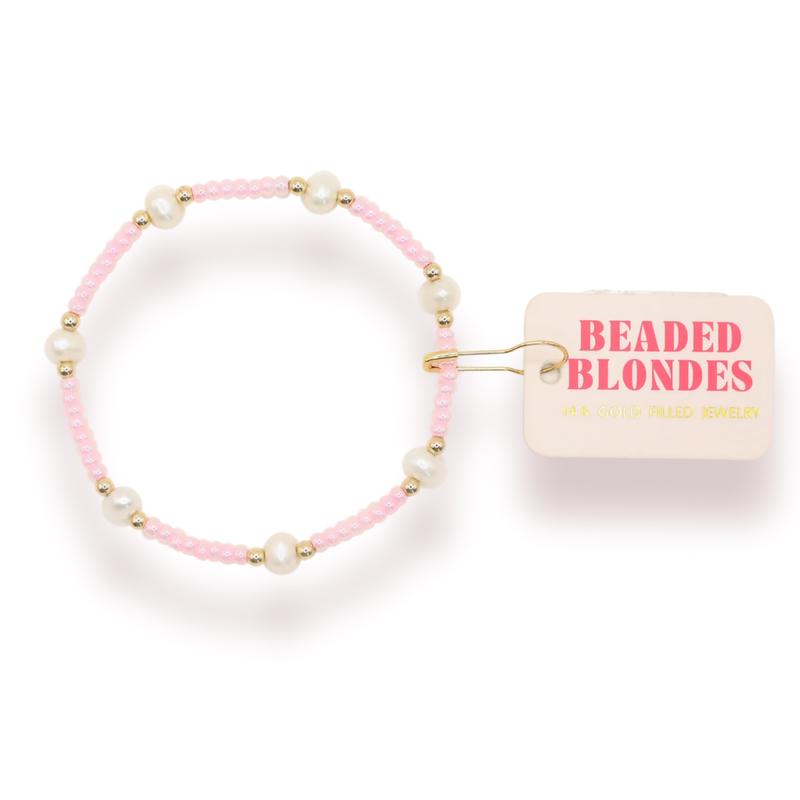 Beaded Blonde Pastel Bracelet