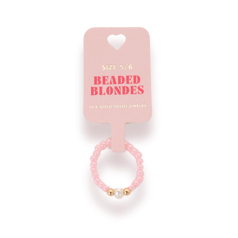 Beaded Blonde Ring