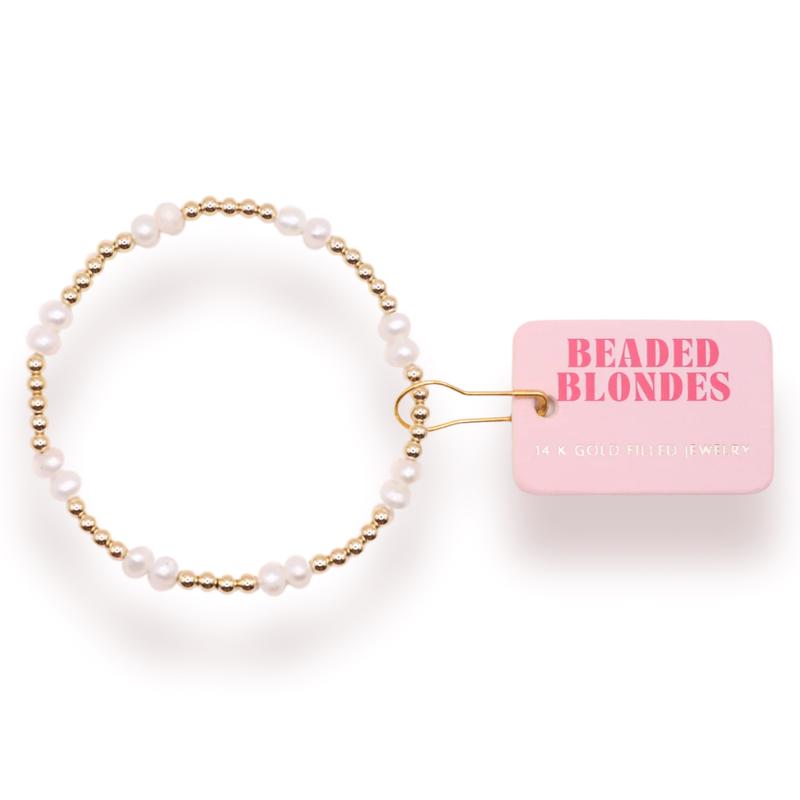 Beaded Blondes Standard 6.75 Inch Coastal Pearl