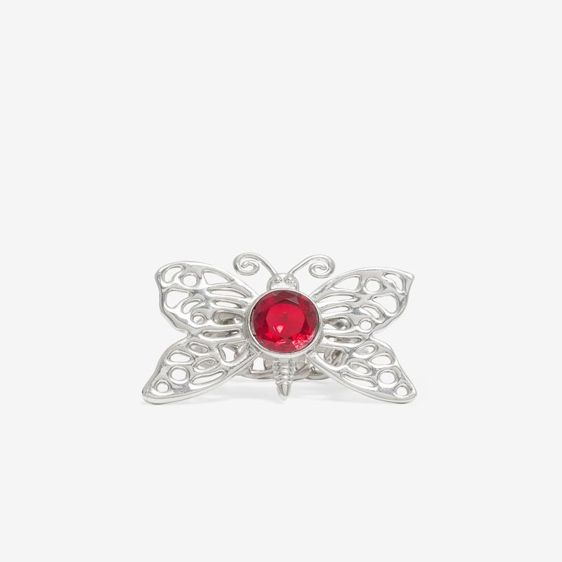 Chopova Lowena - Womens Cut Out Butterfly Ring - (Silver)