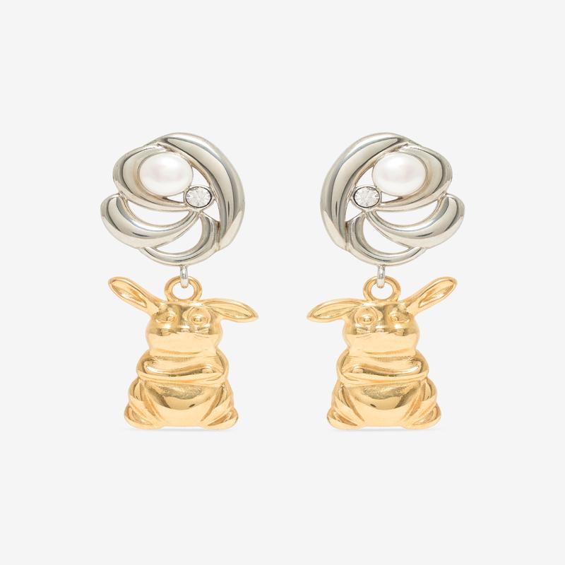 Chopova Lowena - Womens Little Friend Drop Earrings - (Multi)