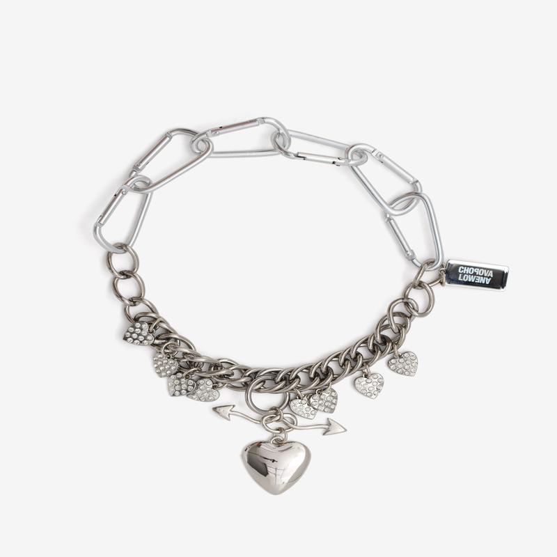 Chopova Lowena - Womens Lots Of Love Carabiner Necklace - (Silver)