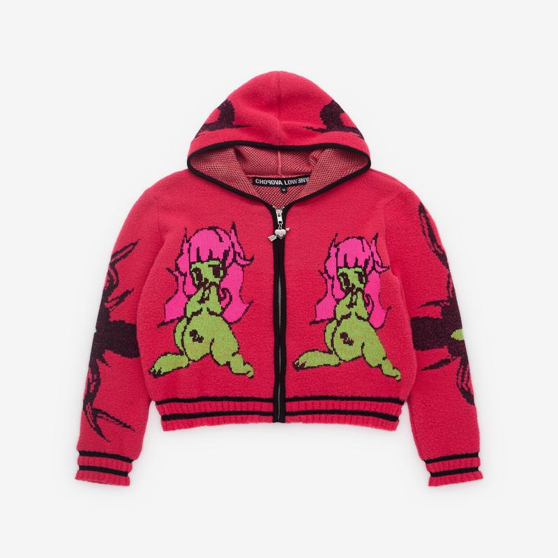 Chopova Lowena - Womens My Name Is Tiny Hooded Cardigan - (Multi)