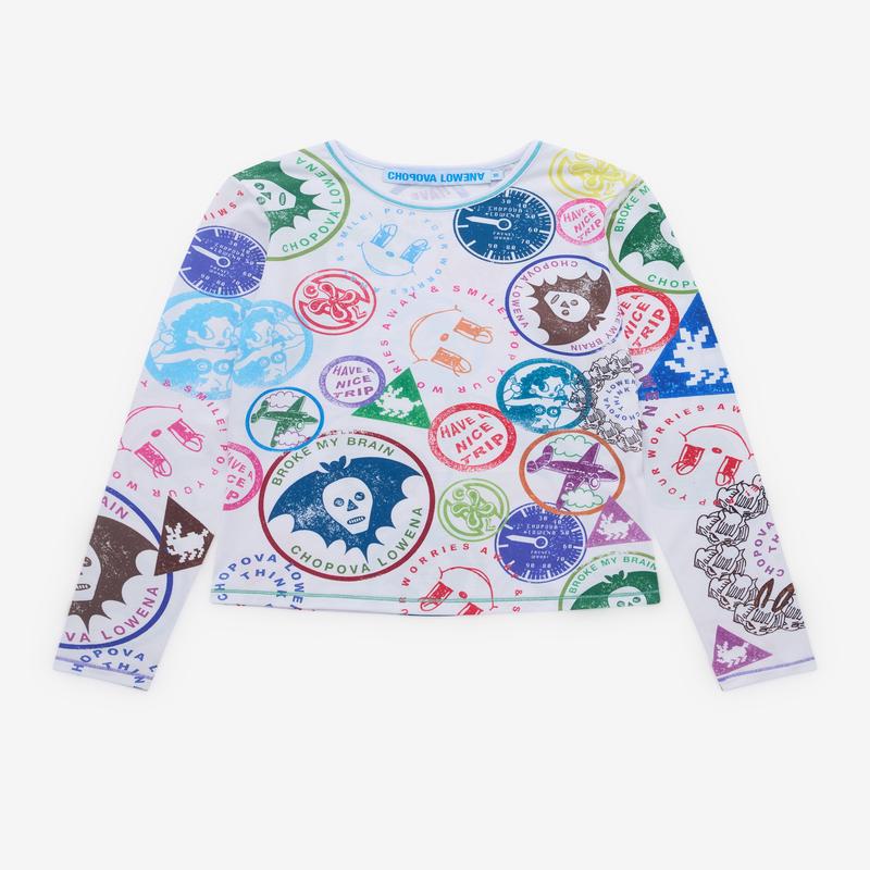 Chopova Lowena - Womens Stamp It Jersey Top - (Multi)