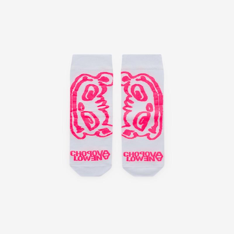 Chopova Lowena - Womens Stretchy Bear Short Socks - (White)