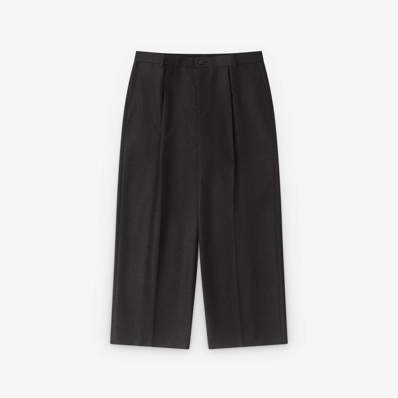 Dries Van Noten - Mens Pleated Trousers - (Dark Grey)