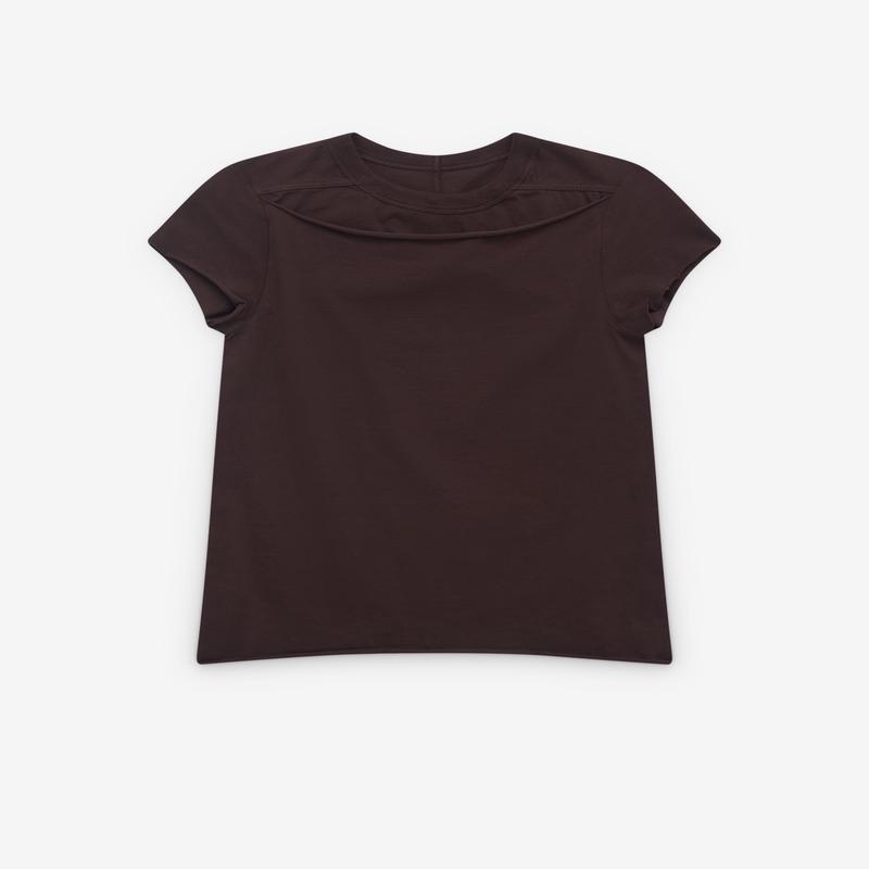 Rick Owens - Womens Cropped Level T-Shirt - (Dark Dust)