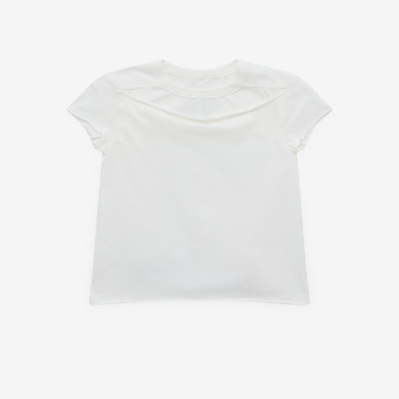 Rick Owens - Womens Cropped Level T-Shirt - (Milk)