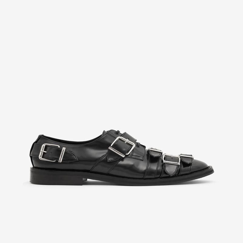 Simone Rocha - Mens Multi Buckle Brogue - (Black)
