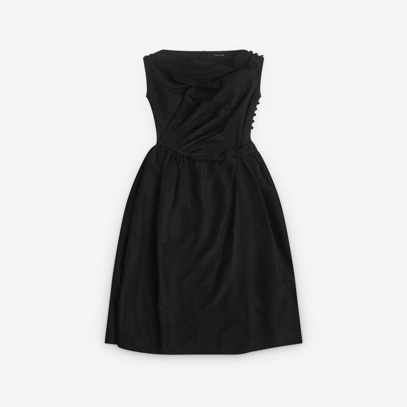 Simone Rocha - Womens Hip Detail Draped Bind Dress - (Black)