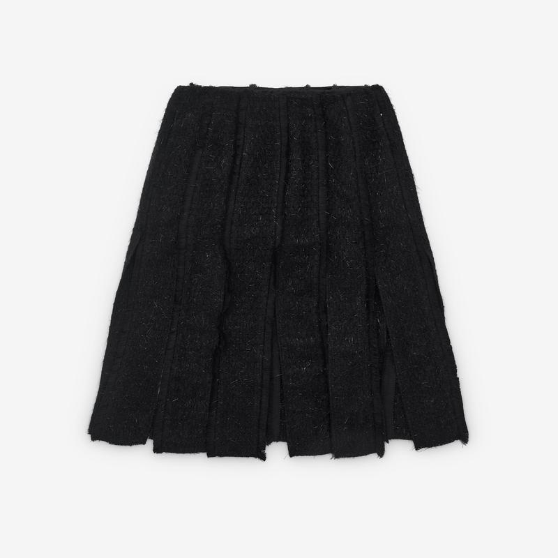 Simone Rocha - Womens Multi Slit Fray Skirt - (Black)