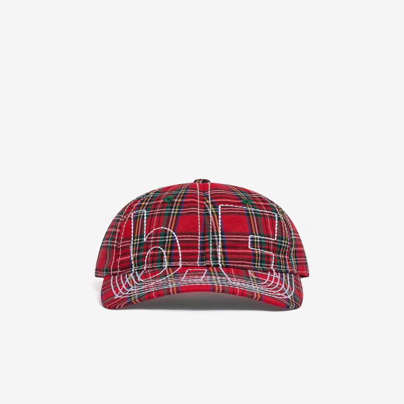 B.Eautiful - Vapor 6 Panel Hat - (Red Plaid)