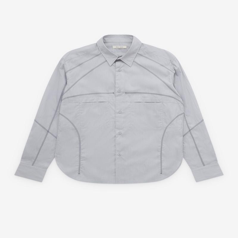 Craig Green - Mens Flatlock Shirt - (Grey Stripe)