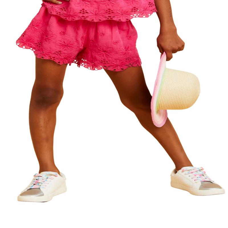 Girls' Tractr Smocking Shorts