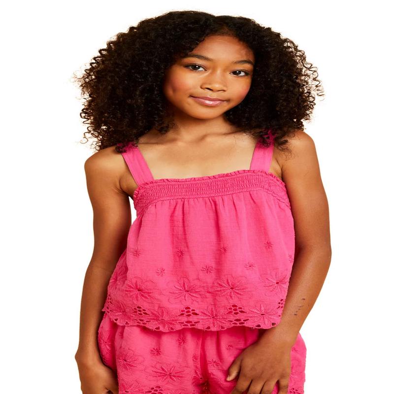 Girls' Tractr Smocking Tank