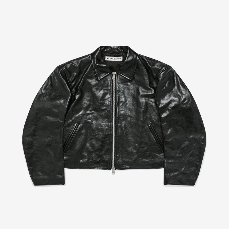 Our Legacy - Mens Mini Jacket - (Top Dyed Black Leather)