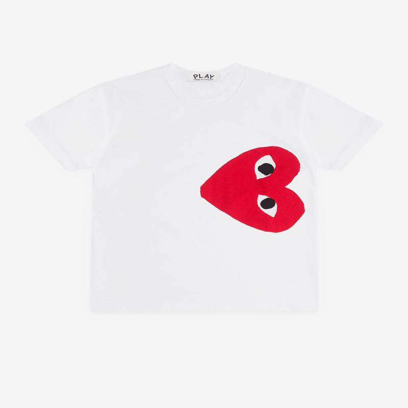 Play - Side Heart T-Shirt - (White)
