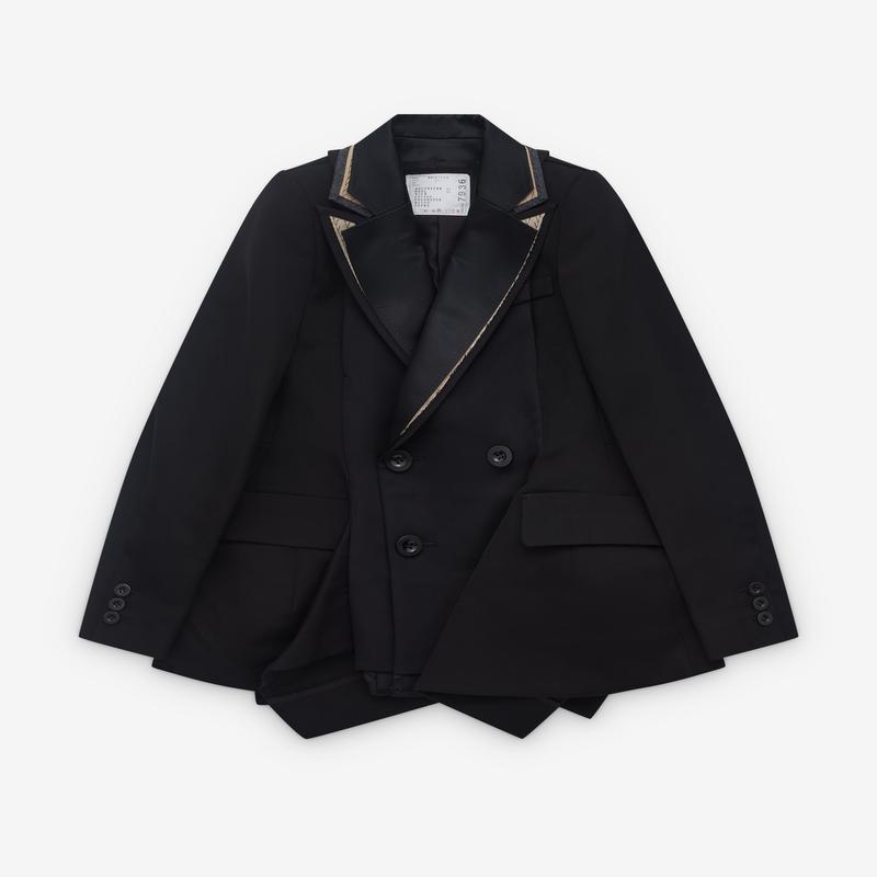 sacai - Womens Double-Faced Blazer - (Black)